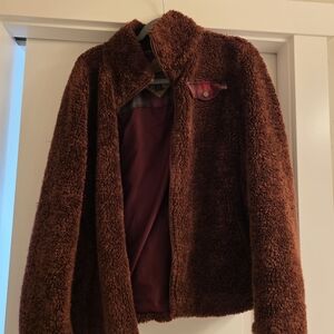 Pendleton Plaid Jacket with Red and Brown Tones